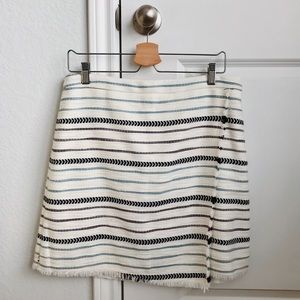 NWT Loft Tweed Frayed Wrap Skirt
